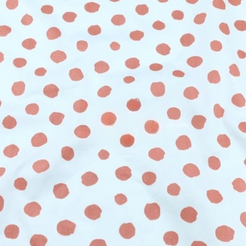 160x50cm, Fashionable Polka Dot Fruit Colored Printed Pure Cotton Fabric Handmade Patchwork, Twill Woven Sewing Cloth