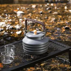 New Alloy Water Cooker Retro Camping Kettle 1.25L