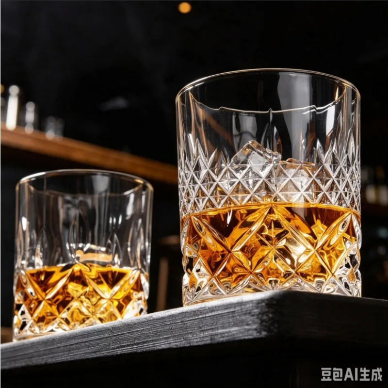 Old Fashioned Whiskey Glasses with Luxury Box - 10 Oz Rocks Barware For Scotch, Bourbon, Liquor and Cocktail Drinks Set Men Gift