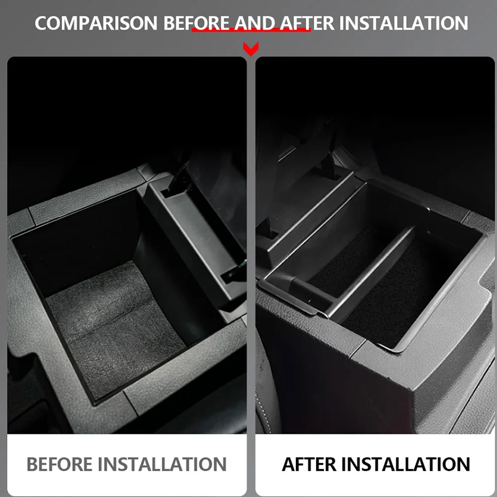 For Isuzu D-max Dmax 2021 2022 2023 2024 ABS Car Armrest Storage Box Mu-x Central Console Organizer Tray Interior Accessories