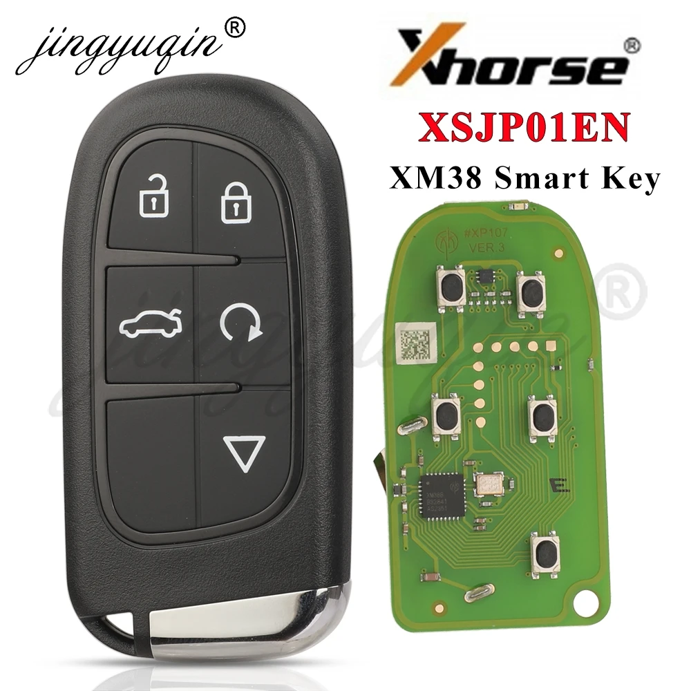 

jingyuqin Xhorse VVDI XSJP01EN TOY.T XM38 Series Smart Remote Key for Jeep Type Design Universal Car Key 5 Buttons