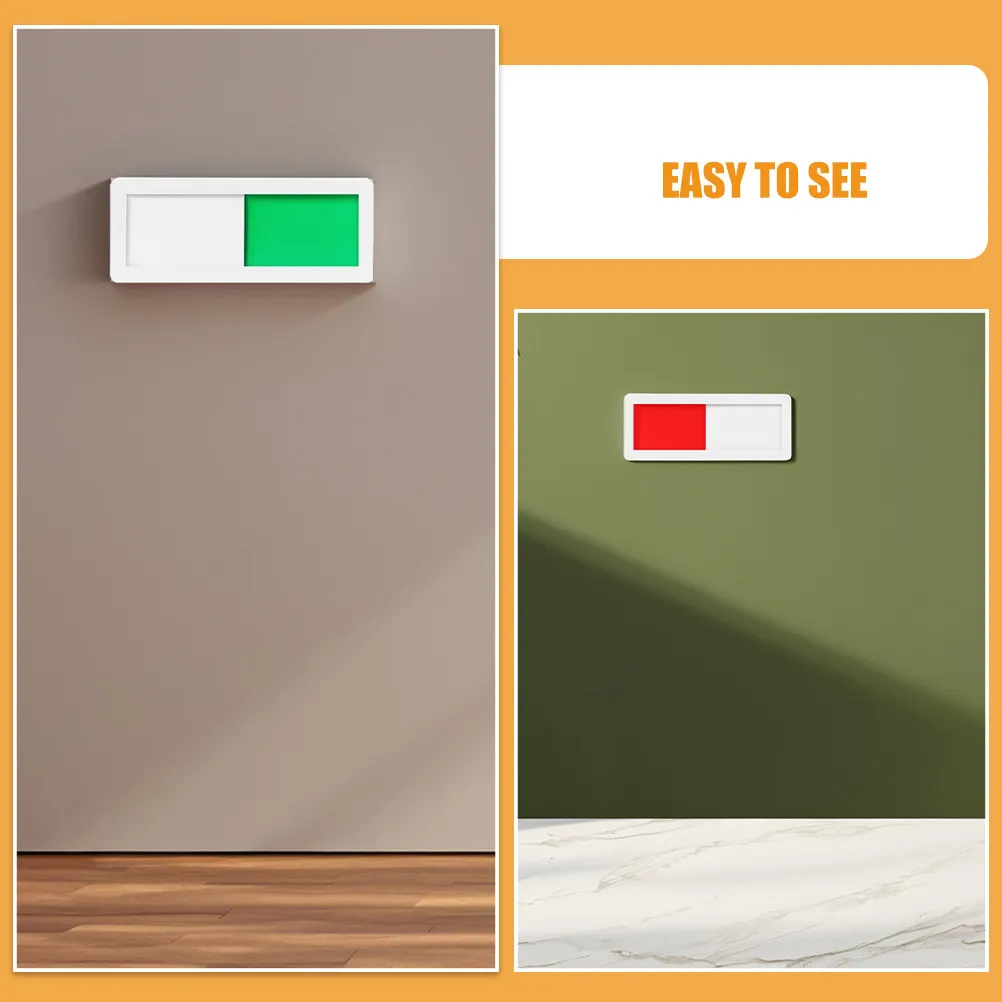 5Pcs Versatile Sliding Privacy Sign Quick Status Change Do Not Disturb Available for Bathroom Office Hotel Conference Room Home