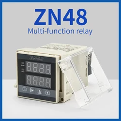 ZN48 48*48*85mm Series Digital Time Relay Counter 12-380V Multifunction Timer Rotating countroller Revolution counter