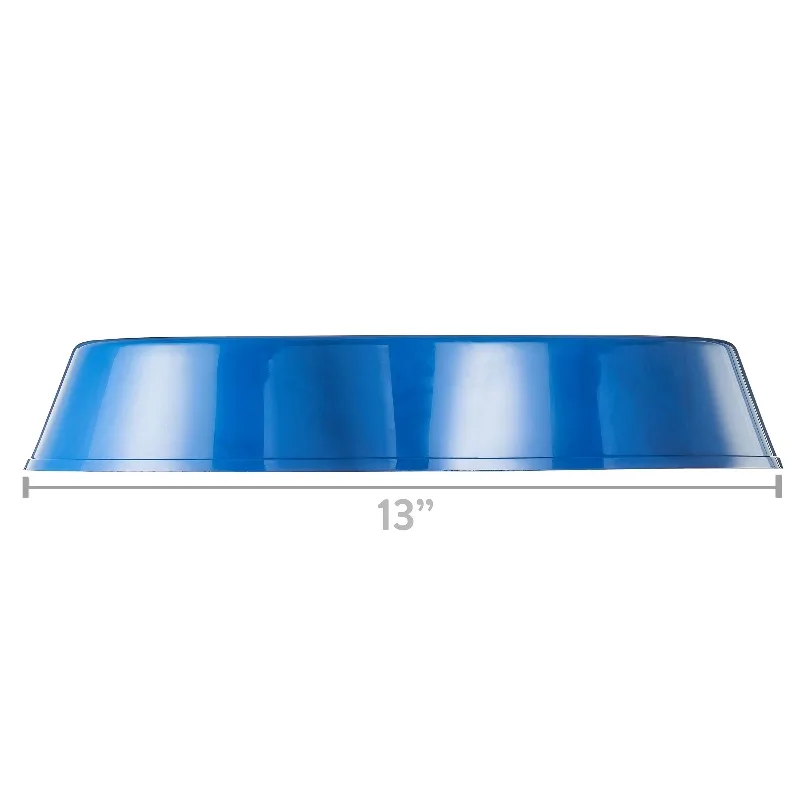 (2 pack) Medium 6.25-Cup Double Diner Pet Bowl, Blue