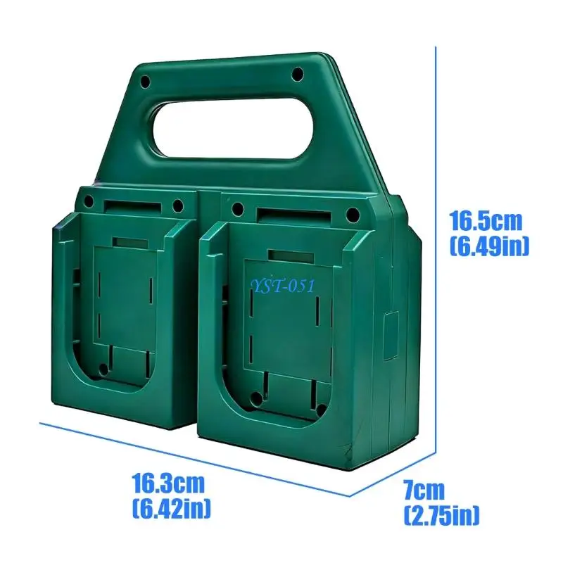 E15A Industrial Battery Holder Organizers for 18V Tool with Safe Locking Mechanism