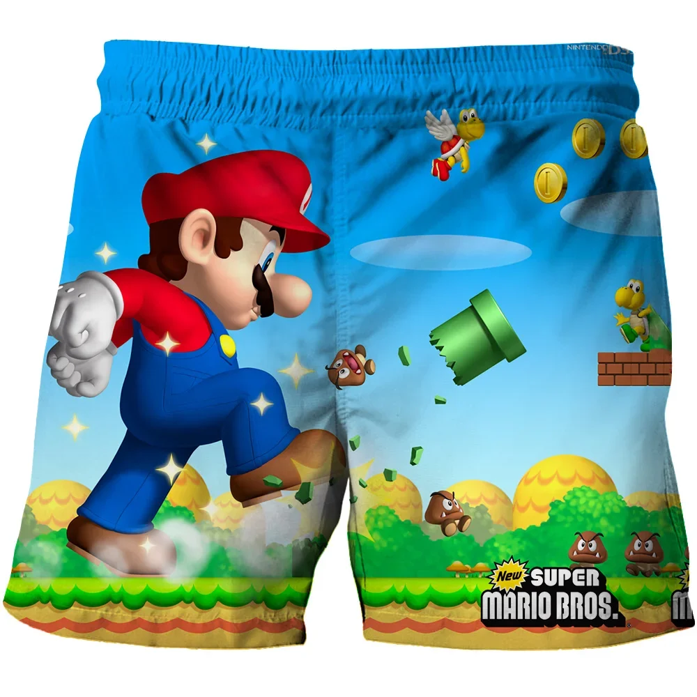 3-15y Super Marios Summer Boys' Shorts Beach Swimming Shorts Quick Dry Boys' Shorts Children's Clothing Swimming Shorts Beach