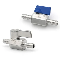 7 8 9 10 12 13 14 15 16 mm Hose Barb 304 Stainless Steel Sanitary Mini Ball Valve Homebrew With Handle
