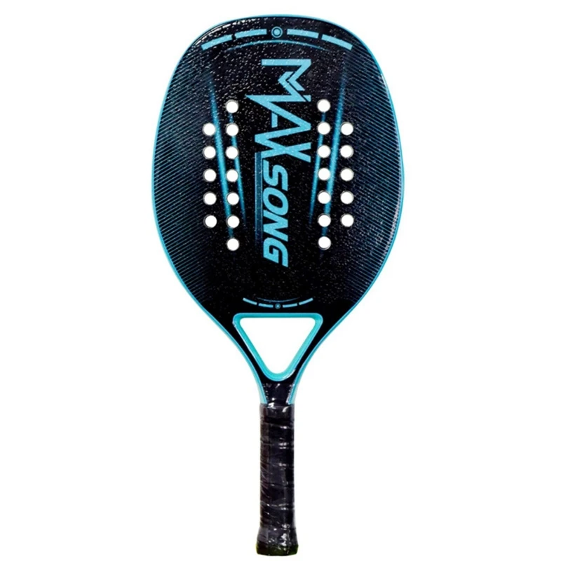 2022 Adult Professional Full Carbon Beach Tennis Paddle Racket Soft EVA Face Raqueta With Bag Unisex Equipment Padel