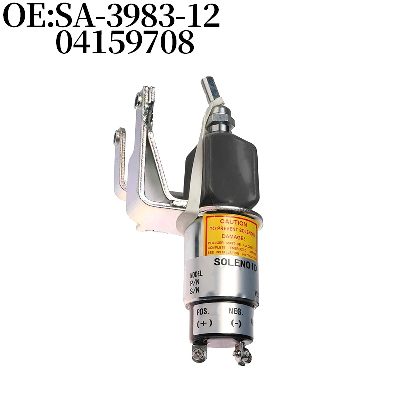 

Stop Flameout Solenoid Valve (12V) SA-3983-12 04159708 SA398312 for Deutz Engine BF4L913 F4L913 BF6L913 F4L912 F4L912GEN