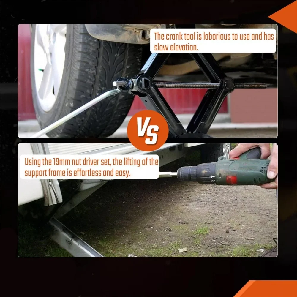 1 Stück 15cm Eck-Stützfuß für Wohnwagen, Bohrmaschinen-Verlängerungsadapter, 19mm Steckverbinder, Wohnmobil-Zubehör – Detail 11