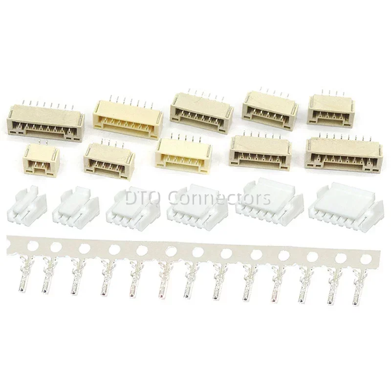 20PCS GH1.25 GH 1.25 1.25mm with lock Connector Socket Pin Header Vertical Horizontal JST Housing terminal 2 3 4 5 6 10 12 pin