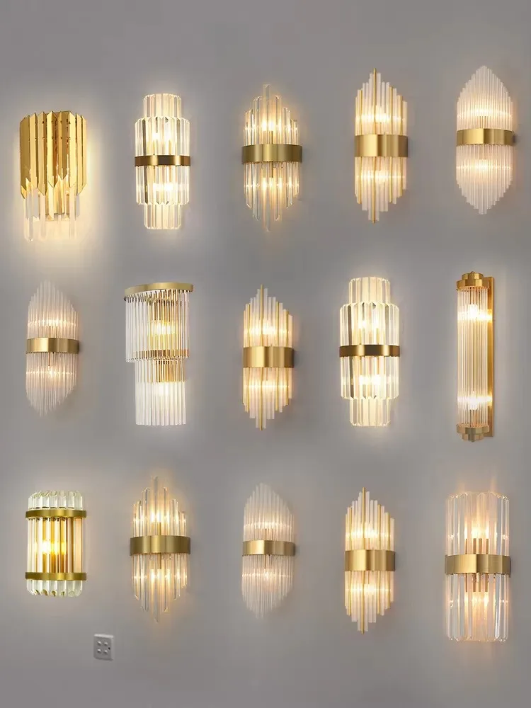

2025 Chrome Gold Crystal Designer LED Lamp LED Light Wall lamp Wall Light Wall Sconce For Bedroom Corridor