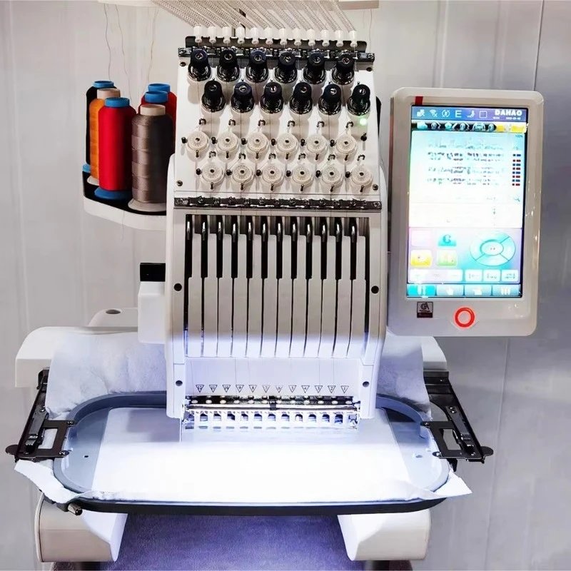 Mini Single Head Computer Embroidery Machine Affordable Hat Embroidery 200x300 Mm for Sale