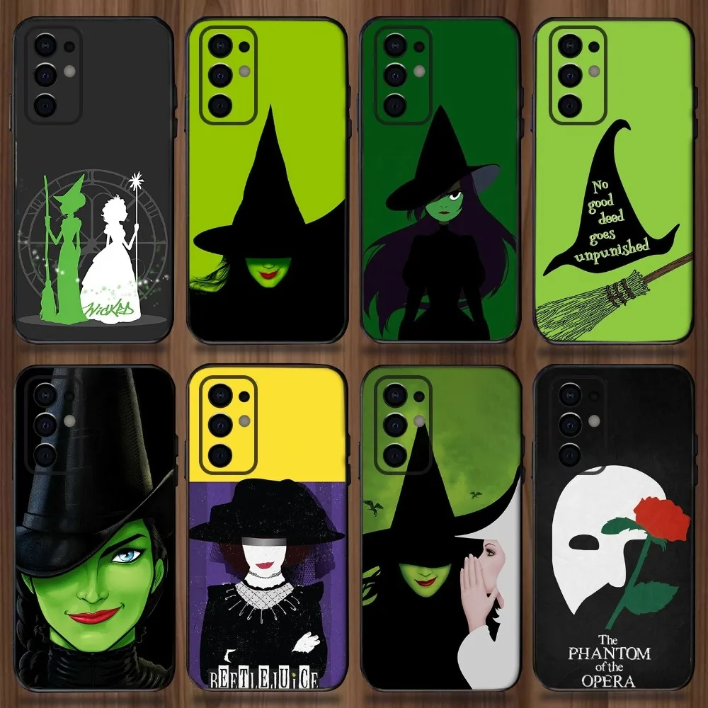 W-Wicked Musical Broadway Drama Phone Case For Samsung Galaxy A13,A21s,A22,A31,A32,A52,A53,A71,A80,A91 Soft Black Cover