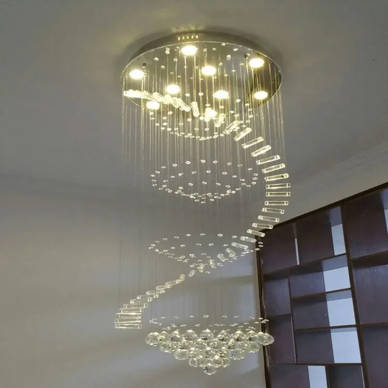 

Modern crystal loft traditional chandelier art deco with GU10 9 lights for living room bedroom hotel lobby restaurant store bar