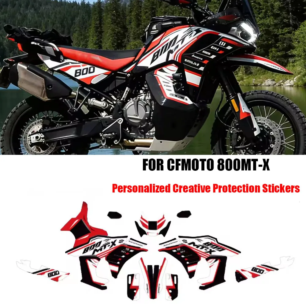 

ДЛЯ CFMOTO 800MT-X персонализированные креативные защитные наклейки 800MTX аксессуары для мотоциклов наклейки на тело модифицированные наклейки ﻿