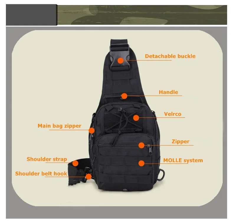 مقاوم للماء حقيبة صدر للرجال الخصر حزمة الرجال في الهواء الطلق التكتيكية الحقيبة Crossbody حقيبة كتف الرياضة السفر يقدم حزم فاني حزم للرجال