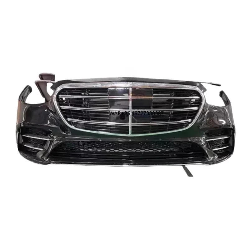 

For W223 Models Front Bumper Assembly Includes Front Grille Front Face Headlights Taillights S400 S450 S500 S600
