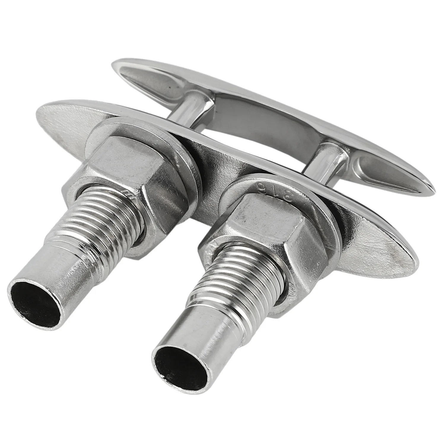 HEIßER Boot Schiff Festmacher Ordentlich Klampe Edelstahl Doppel-Deck Push-Pull Kabel Bolzen Marine Hardware Poller zubehör