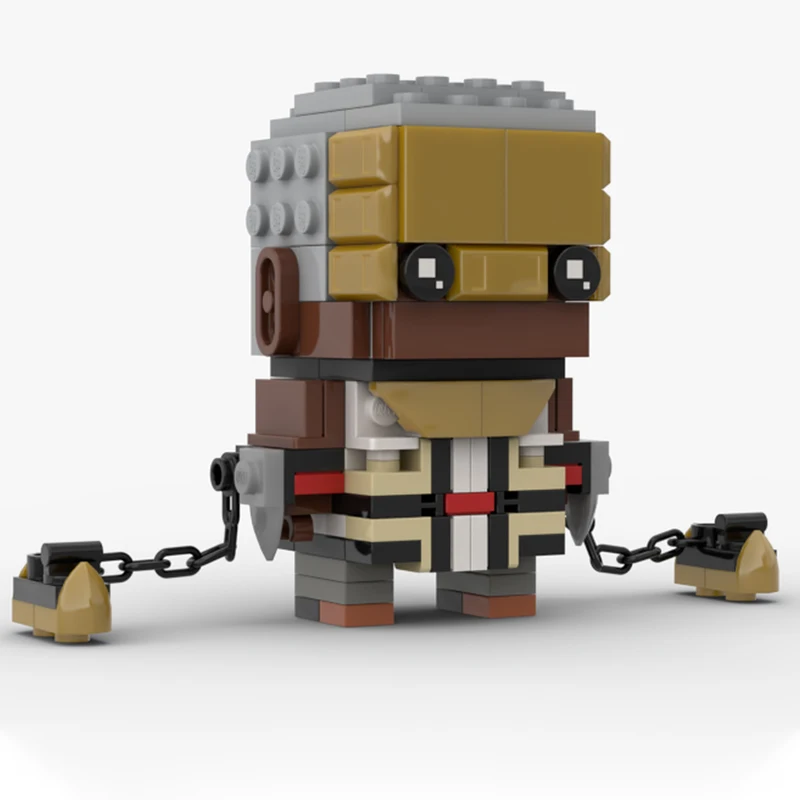 

165pcs MOC Ambessa Arcane Summoner's Rift Brickheadz Building Blocks Christmas Gift Adult Friendly DIY Assembly Kit Ideal