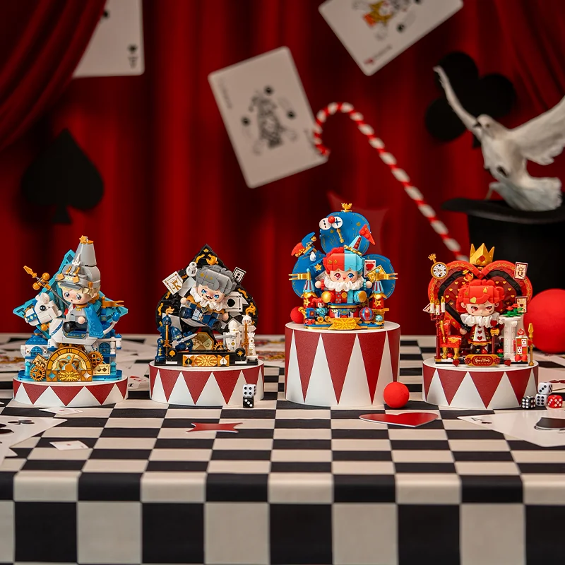 Weekit Fiaba Poker Face Building Block Creativo Bel Re Regina Cavaliere Joker Testa grande Figure Modello Mattoni Giocattolo per bambini Regalo