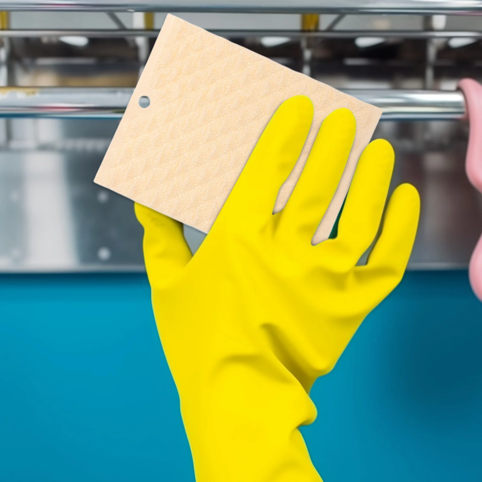 

3pcs Bubble Dish Cloths: Thick Absorbent Reusable Cleaning Cloths For Kitchen Scrubbing Dishes Washing Fast Drying Oil Resistant