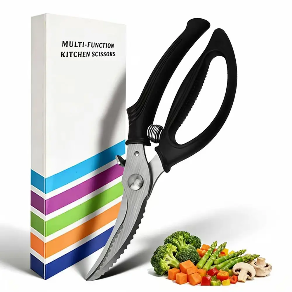 Household Seafood Cutting Tool 3CR14 Power Chicken Bone Scissors ABS Handle Kitchen Accessories With Force Saving Spring