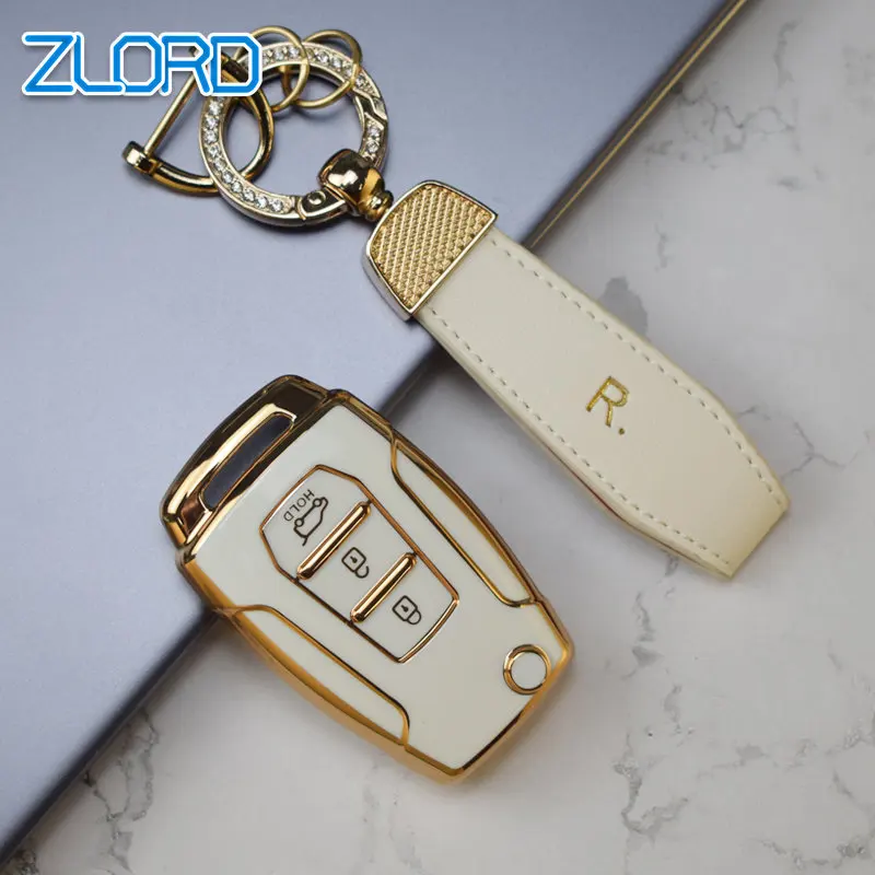 For Ssangyong Korando 215/65 R16 225/60 R17 Car Key Cover FOB Case Remote Key Jacket Protector Car Keychain Accessory