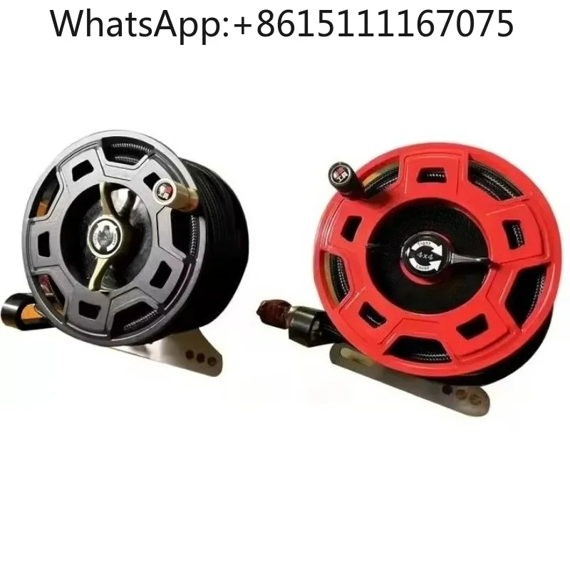 Durable Off-Road Air Pump Hose Reel Air Line Storage Organizer 4x4 Vehicle Accessory For Offroad Adventure Tire Inflation