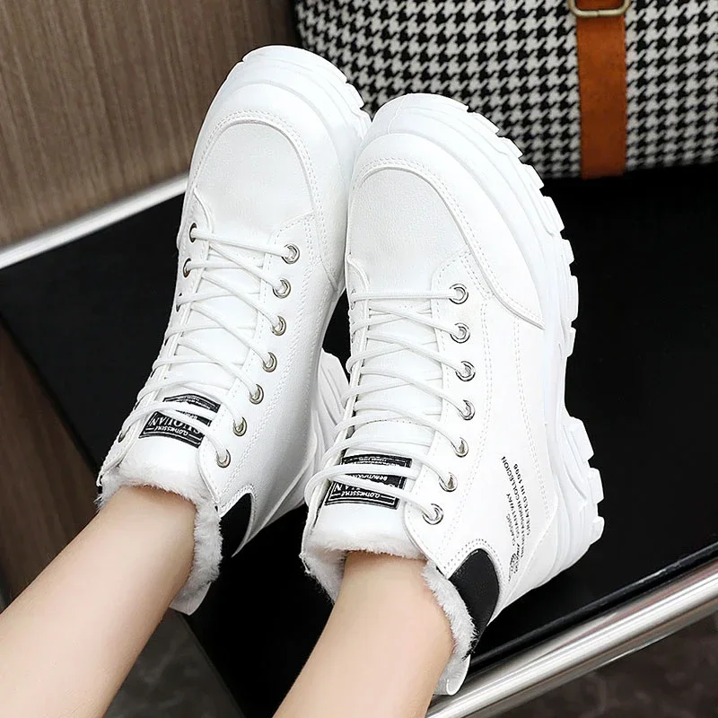 New Women Winter Snow Boots Fashion Style High-top Shoes Casual Woman Waterproof Warm Female High Quality Outdoor Leisure 2024