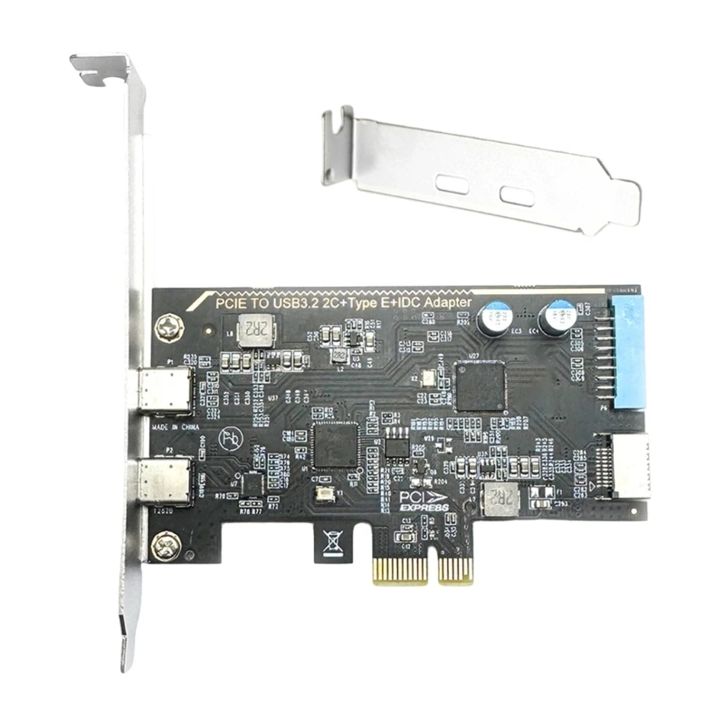 

PCIe PCIEX4 X16 Slot Double USB Type C Expansion Card For Data Transfer