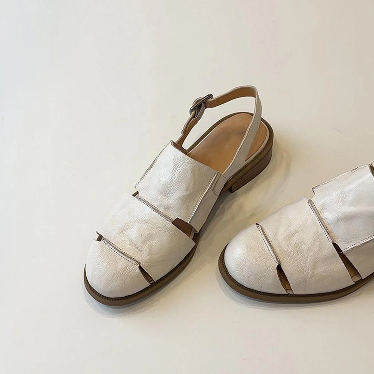 Sommer Sandaler med Chunky Hæl og Spenne