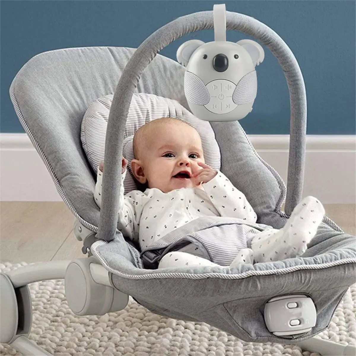 2026 NEW Portable White Noise Machine Baby Soother with 5 Light Music for Toddlers Timed Shutdown Sleep Sound Machine