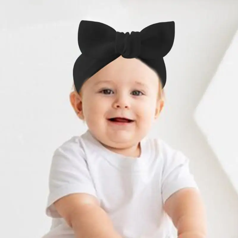 Baby Hair Accessories Set Breathable Head Wrap with Mittens Scratches Resistant for Infants Children Daily Use A2UB
