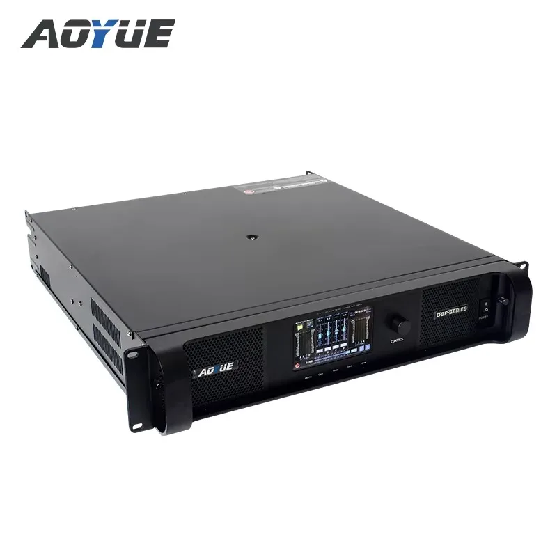 

DSP-20Q Power Amplifier with Dsp Processor 2500 Watts 4 Channel Powerful Active Bass Power Amplifier for Subs