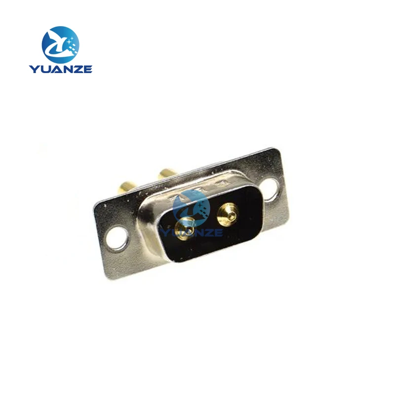 1PCS 2W2 2V2 30A 2 PIN Gold plated male female high current Connector D-SUB adapter solder type 2pin plug socket high power