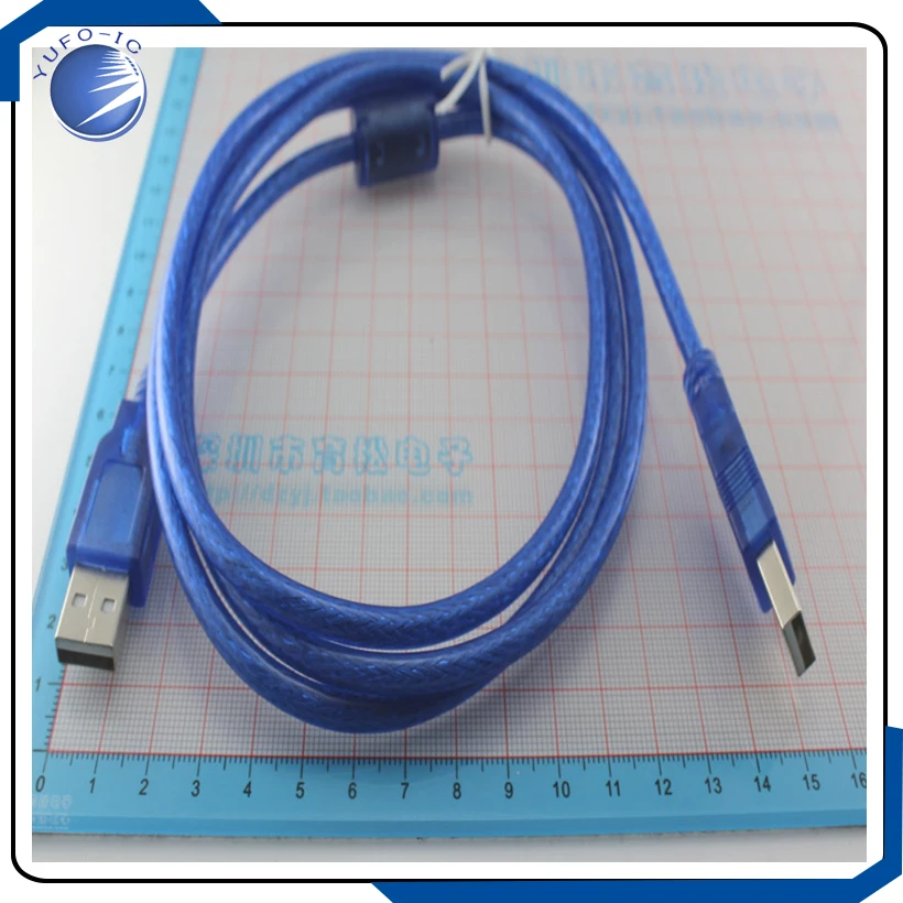 1pcs  The copper ring 2 USBA-A  cable wire  data  cable wire  extended to the male