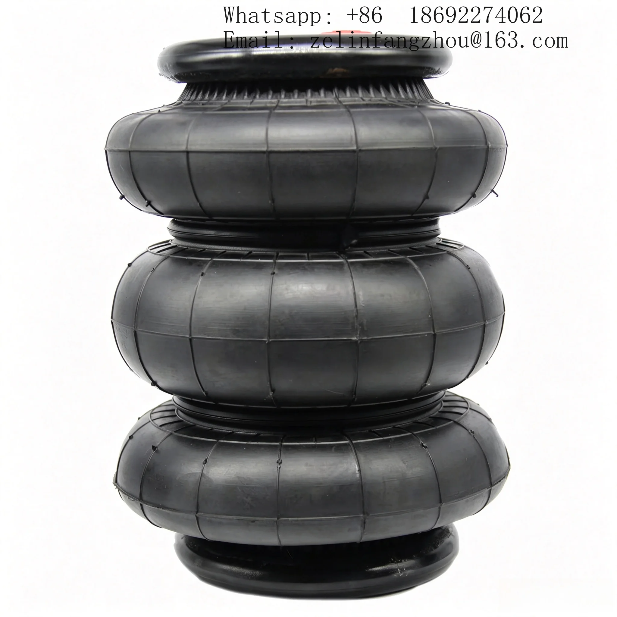 SENHO 3S120-17 Universal Triple Convoluted Rubber Air Spring Bellows Bag for Air Ride Suspension System Heavy Duty