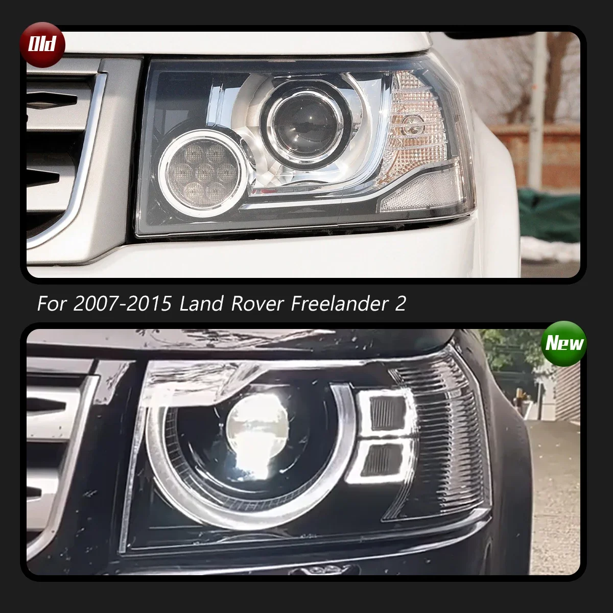 Car Lights For Land Rover Freelander 2 Headlights 2010-2015 LED Projetor Head Lamp Daytime Running Light Auto Accessories