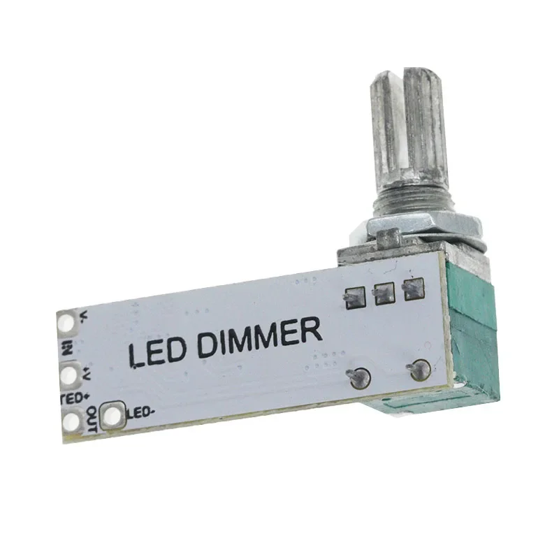 DC6-24V LED Mini Dimmer Constant Voltage Light Bar Microscope Live Fill Light Small Desk Lamp Knob Potentiometer Stepless Module