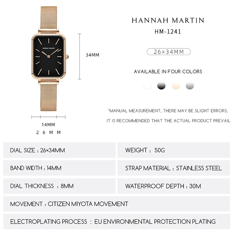 Retro Square Watches For Women Ladies Watch Rose Gold Ultra Thin Small Dial Quartz Wrist Watches Luxury Steel Mesh Strap Clock