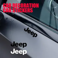 Car Sticker Side Body Trunk Bumper Window Decoration Badge Decal For Jeep Compass Renegade Grand Cherokee Wrangler JK Gladiator