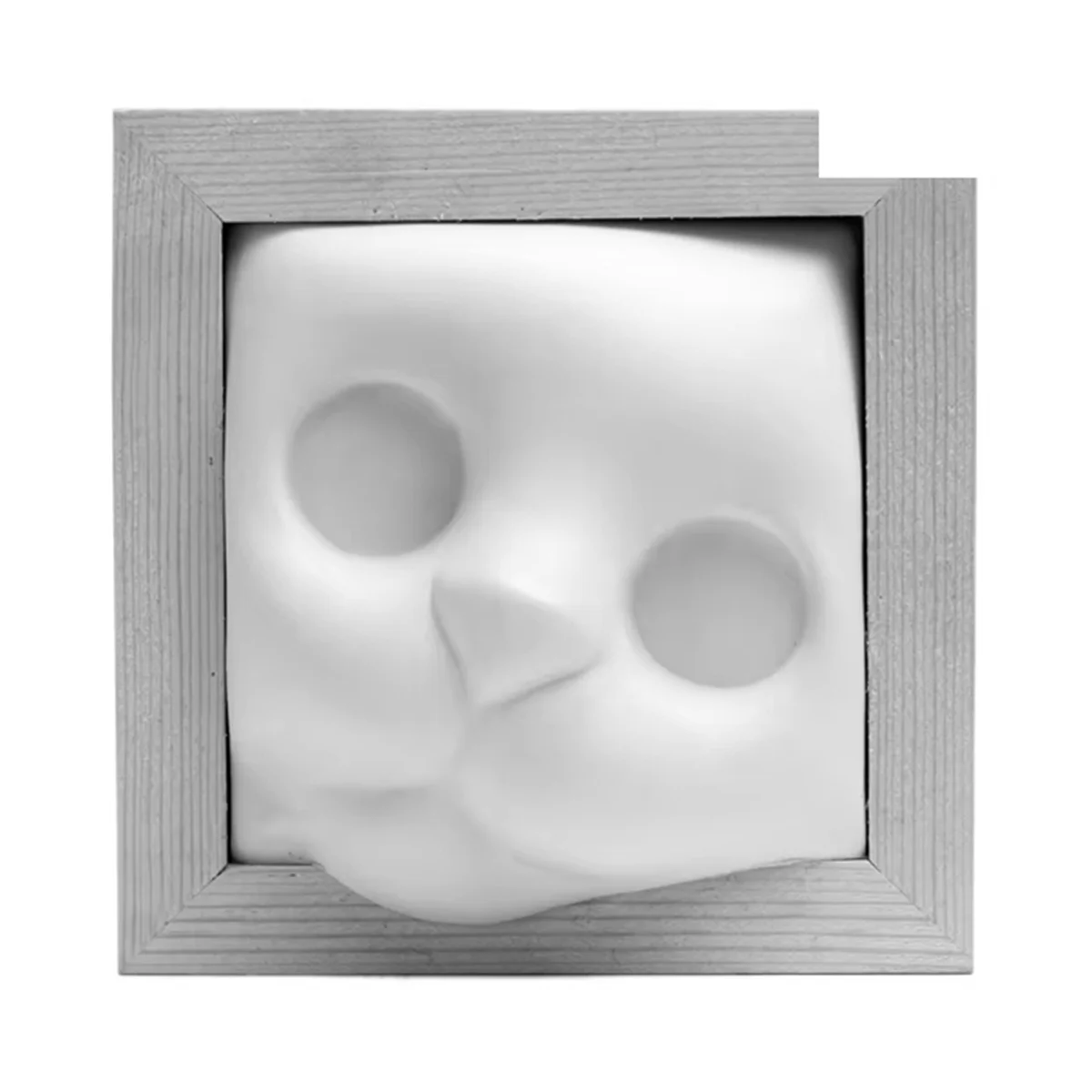 AA98 Kit per maglieria per bambola con testa di gatto adorabile con ornamenti e base per cornici per foto, forniture interattive per artigianato domestico in feltro di lana B