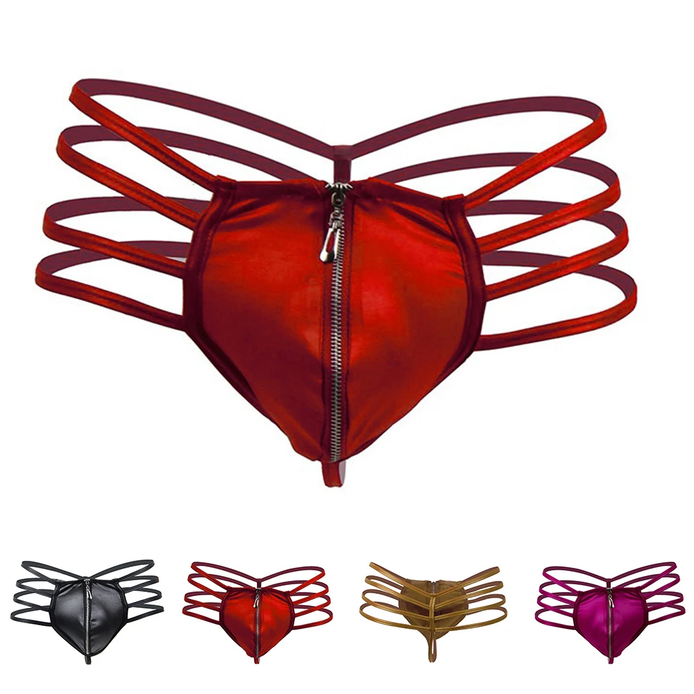 

Новинка ягодицы полые мужские сексуальные сумки для бикини стринги Нижнее белье бандаж из искусственной кожи стринги нижнее белье женское нижнее белье