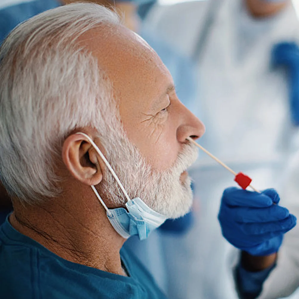 10 قطعة مجموعة العينات مسحات المتاح توافدوا الحلق مسحات أدوات أخذ العينات لاختبار الانفصال البلعوم