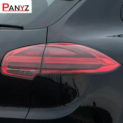 Película protectora de TPU para faros de coche, tinte negro ahumado, pegatinas TurboTint Wrap vinilo para Porsche Cayenne 958 2011-presente GTS