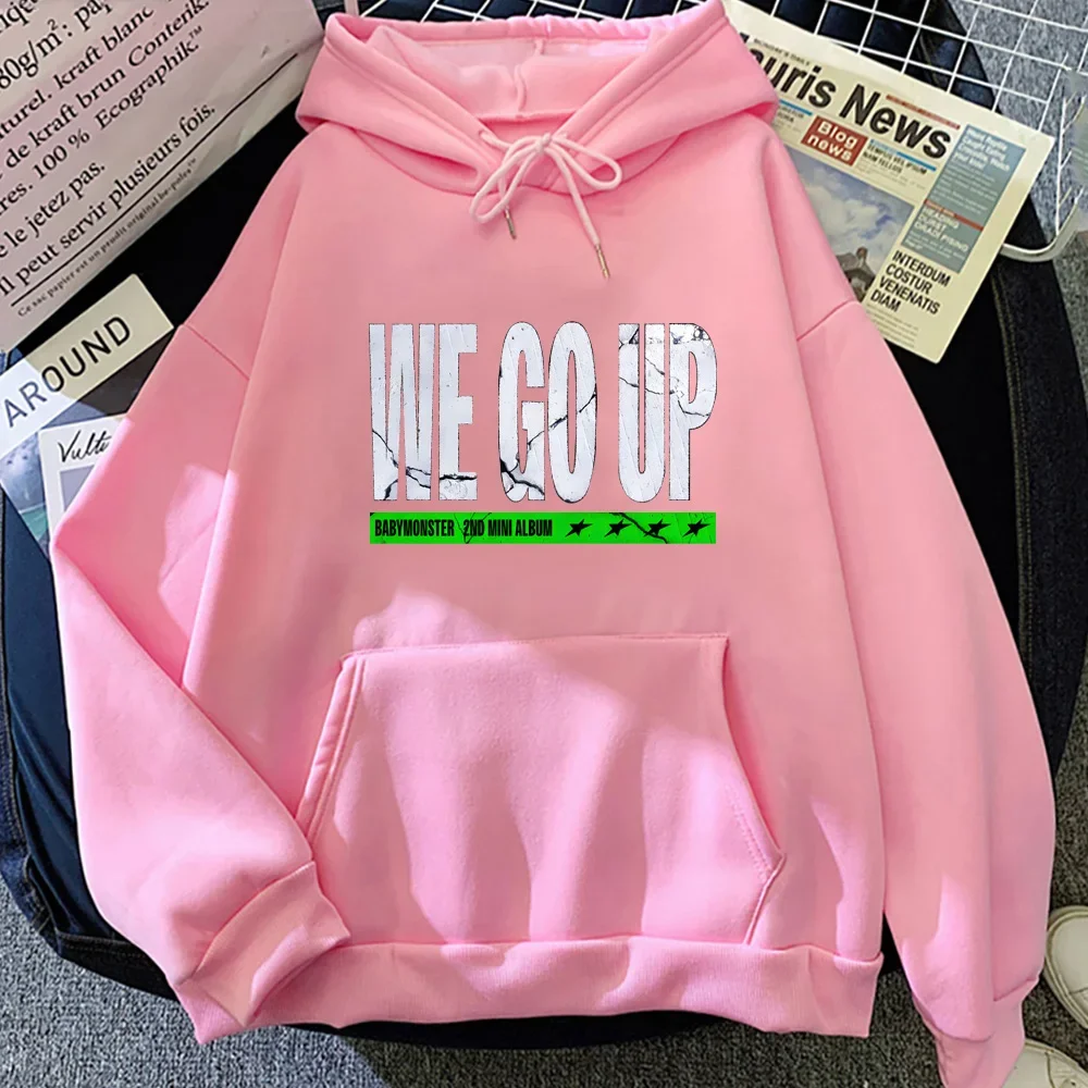 

Korean Girl Group Monster with Hooded Song WE GO UP Hoodies Baby Simplicity Casual Sweatshirt Moletom Cartoon Winter Hoody