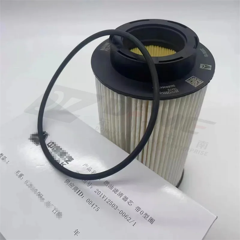 201V12503-0062 Fuel Fine Filter Element With O-Ring Used For CNHTC SINOTRUK SITRAK HOWO T7H Hohan MC MAN Engine Truck Parts