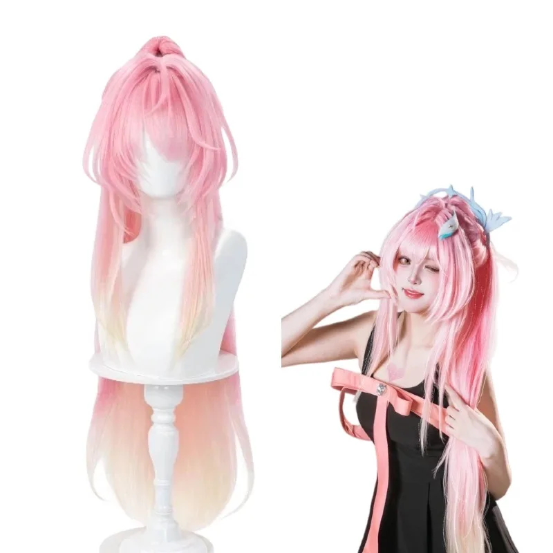 

Game Wuthering Waves Aemeath Cosplay Wig Pink Long Hair for Women Comic-con Cosplayer Halloween Party Roleplay Accessories