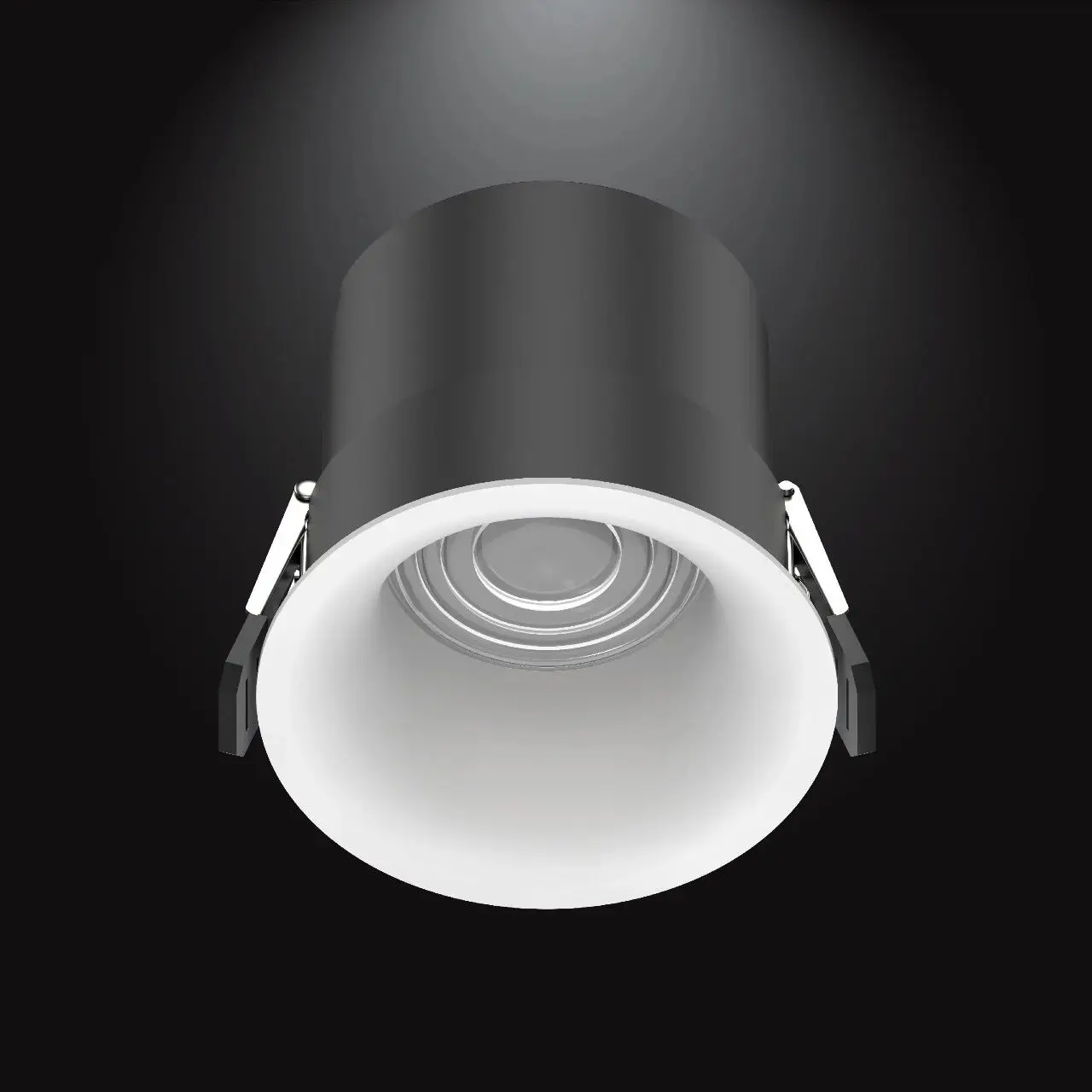7W 12W LED Recessed Downlight, Anti-Glare Changing 3000K 4000K 6000K Aerospace Aluminum Heat Sink Embedded Ceiling Spotlight